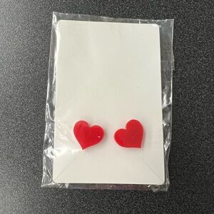 Red Heart Earrings
